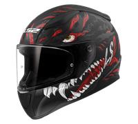 LS2 FF353 Rapid II Full Face Helmet Kaiju Matt Black/Red/WhiteS Matt Black,Red,White
