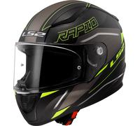 LS2 FF353 Rapid II Rokku Helmet, black-grey-yellow, size XS