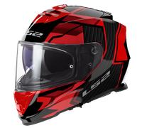 LS2 FF800 Storm II Tracker Helmet, black-red, size 2XL