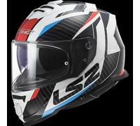 LS2 FF800 STORM DUAL VISOR FULL FACE MOTORCYCLE MOTORBIKE HELMET RACER RED BLUE
