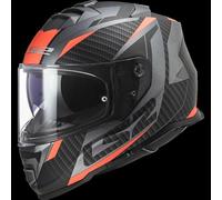 LS2 FF800 STORM DUAL VISOR FULLFACE MOTORCYCLE MOTORBIKE HELMET RACER TITAN FLUO