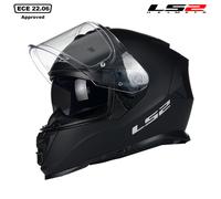 LS2 FF800 Storm Full Face Motorcycle Motorbike Crash Helmet Black White Grey
