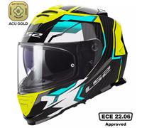 LS2 FF800 Storm II Tracker Helmet, black-yellow, size 2XL