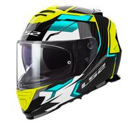 LS2 FF800 Storm II Tracker Helmet, black-yellow, size M