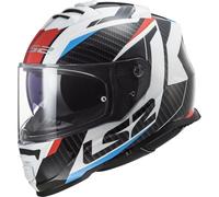 LS2 FF800 Storm II Racer Helmet, white-red-blue, size XL