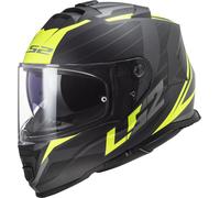 LS2 FF800 STORM II NERVE Integralhelm matt schwarz-gelb L
