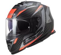 LS2 FF800 Storm II Racer Full Face Motorcycle Crash Helmet Red Blue Orange