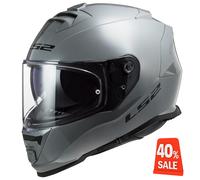 LS2 FF800 STORM NARDO GREY SUN VISOR FULL FACE MOTORCYCLE HELMET CUST RETURN