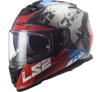 LS2 FF800 Storm Sprinter Helmet, black/grey/red, size XS (53/54)
