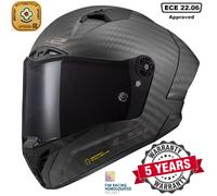 LS2 FF805 THUNDER CARBON FIBRE ACU GOLD FULL FACE MOTORCYCLE CRASH HELMET