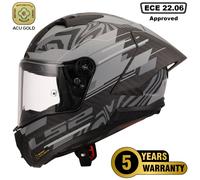 LS2 FF805 THUNDER GP AERO. 6K Carbon Motorcycle Full Face Helmet. POLAR Matt Black (M) 57-58 cm