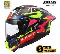 LS2 Thunder GP 6K Carbon Pro Full Face Motorcycle Helmet - Aldeguer Replica