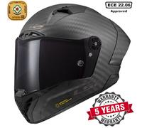 LS2 FF805 THUNDER CARBON FIBRE ACU GOLD FULL FACE MOTORCYCLE CRASH HELMET