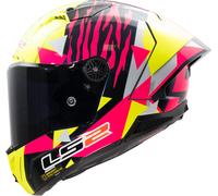 LS2 FF805 THUNDER CARBON FIBRE ACU GOLD FULL FACE MOTORCYCLE HELMET ALDEGUER REP