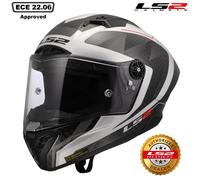 Ls2 Ff805 Thunder Gp Aero Raute Full Face Helmet Black XS