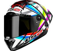 LS2 FF805 Thunder Carbon GP Flash, full face helmet M Black/White/Green/Blue/Red