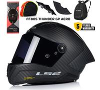 LS2 FF805 THUNDER C GP Aero Full Face Helmet Matt BlackXL Matt Black