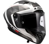 LS2 FF805 Thunder GP Raute Carbon Helmet, grey-white, size S for Men