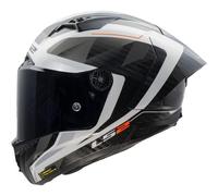 LS2 FF805 THUNDER GP AERO RAUTE Integralhelm weiss-grau XS