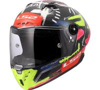 LS2 FF805 Thunder GP Aero Replica Aldeguer 25 Helmet, black-red-yellow, size M for Men