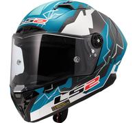 LS2 FF805 Thunder GP Huertas Replica Carbon Helmet, white-blue, size L for Men