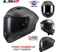 LS2 FF805 Thunder GP Pro FIM Carbon Helmet, carbon, size XS for Men