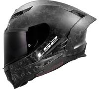 LS2 FF807 Dragon Forged Carbon Full Face Motorcycle Helmet Sports Touring Black
