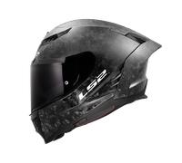 LS2 Dragon FF807. Motorcycle Helmet. Full Face. Full Carbon. Dark Visor, Pinlock and Carrying Bag Included. Gloss Forged. XS