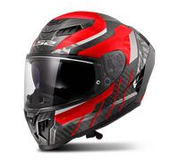 LS2 Dragon FF807. Motorcycle Helmet. Full Face. Full Carbon. Dark Visor, Pinlock and Carrying Bag Included. TRAX Gloss Red. XXL