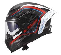 LS2 FF807 Dragon full face helmet Subic gloss white blue red carbon black