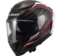 LS2 FF807 DRAGON 6K CARBON FIBRE DUAL VISOR FULL FACE MOTORCYCLE CRASH HELMET