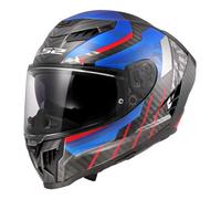 LS2 FF807 Dragon Trax Carbon Helmet, carbon/blue/red, size S (55/56)