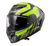 LS2 FF807 Dragon Carbon Trax, full face helmet M Black/Neon-Yellow/Grey