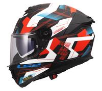 LS2 FF808 MIKA RED STREAM II FULL FACE ECE2206 ACU DUAL VISOR MOTORCYCLE HELMET