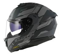 LS2 FF808 Stream 2 Full Face Moto Motorcycle Helmet Shadow Matt Titanium / Grey