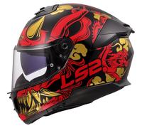 LS2 FF808 Stream 2 Full Face Motorbike Helmet ECE 22.06 Drako Black / Red