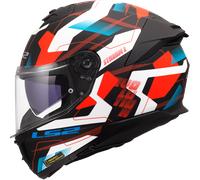 LS2 FF808 Stream 2 Full Face Motorbike Motorcycle Helmet Mika White / Blue / Red