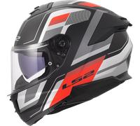 LS2 FF808 Stream 2 Full Face Motorcycle Helmet Vintage Black / Grey / Red