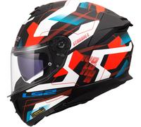 LS2 FF808 Stream 2 Full Face Motorcycle Motorbike Helmet Mika White / Blue / Red