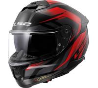LS2 FF808 Stream II Fury Helmet, black-red, size 3XL for Men