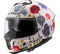 LS2 FF808 Stream II Flowers Helmet, white, size XS for Men