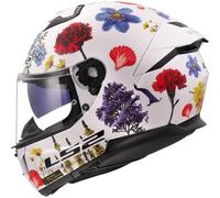 LS2 FF808 STREAM II FLOWERS Integralhelm weiss XXL