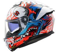 LS2 FF808 STREAM II FULL FACE ACU GOLD DUAL VISOR MOTORCYCLE HELMET INFERNO