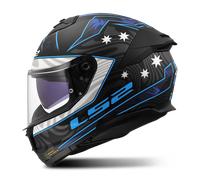 LS2 FF808 Stream II Full Face Helmet Black/BlueXXL Black,Blue