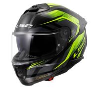 LS2 FF808 Stream II Full Face Helmet Black/Hi-Vis YellowXL Black,Hi-Vis Yellow