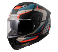 LS2 FF808 Stream II Full Face Helmet Road Matt Black/BlueS Matt Black,Blue
