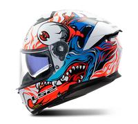 LS2 FF808 Stream II Full Face Helmet White/Blue3XL White,Blue