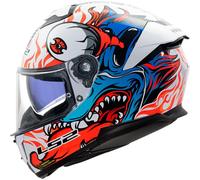 LS2 FULL FACE DUAL VISOR FF808 STREAM II INFERNO ACU ECE22.06 MOTORCYCLE HELMET