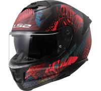 LS2 FF808 Stream II Jungle Helmet, black-red-blue, size 2XL for Men