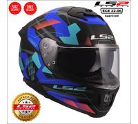 LS2 FF808 Stream II Mika Full Face Helmet Black/BlueXS Black,Blue
